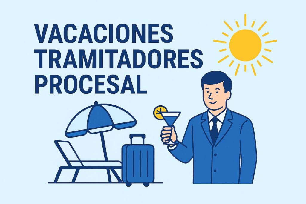 vacaciones tramitador procesal